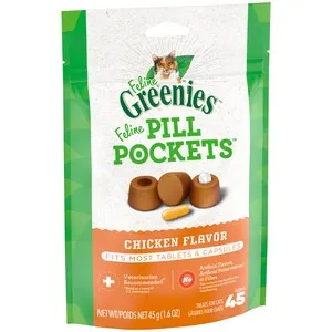 1.6 oz. Greenies Pill Pockets Cat Chicken Pill Pocket - Treats